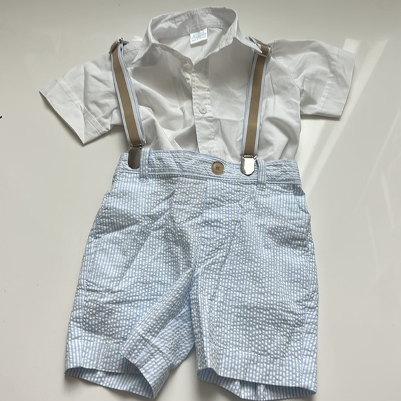 Other - Baby Boy Sur-sucker shorts suit